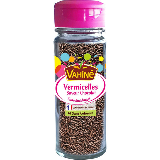VAHINÉ VERMICELLES SAVEUR CHOCOLAT - épicerie les 3 gourmets Sucres, Farines, Coulis et Préparations Gateaux