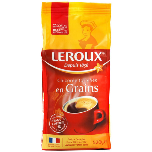 LEROUX CHICORÉE TORRÉFIÉE EN GRAINS 250 G - épicerie les 3 gourmets Cafés, thés et boissons chaudes