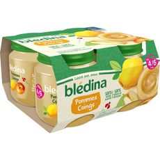BLEDINA Petit pot dessert pommes et coings dès 4 mois 4x130g - épicerie les 3 gourmets bébés