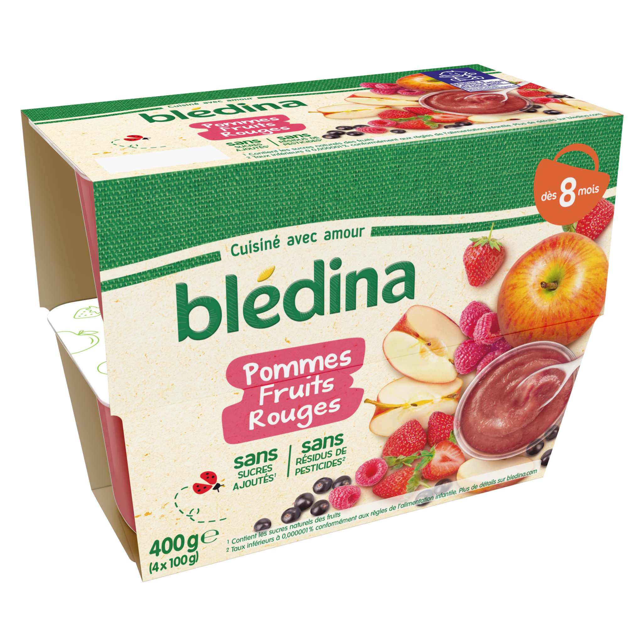 BLEDINA POT cocktail de fruits 4X130 G