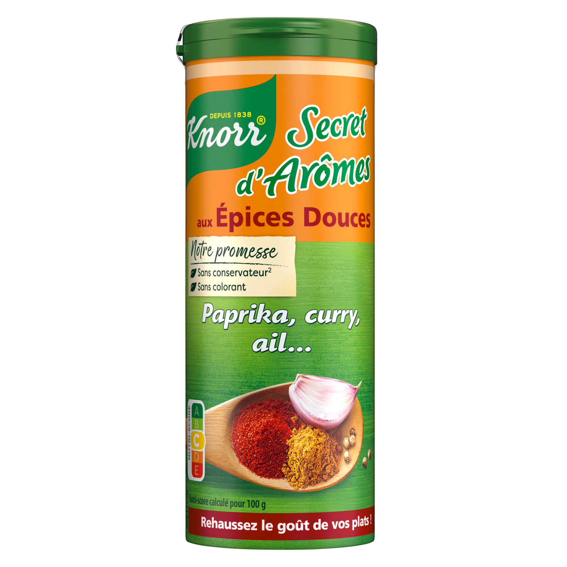 KNORR Secret d'arômes épices douces paprika curry ail 60g - épicerie les 3 gourmets epices