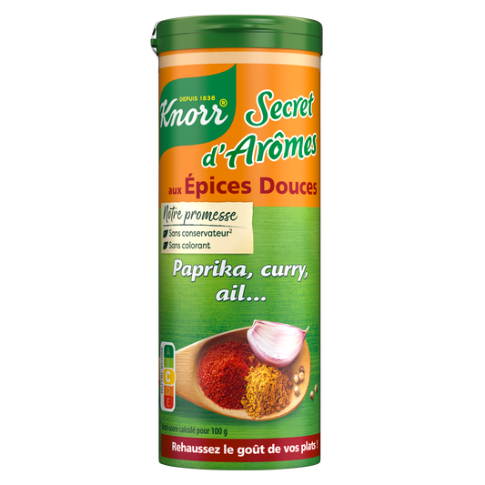 KNORR Secret d'arômes  épices douces paprika curry ail 60g