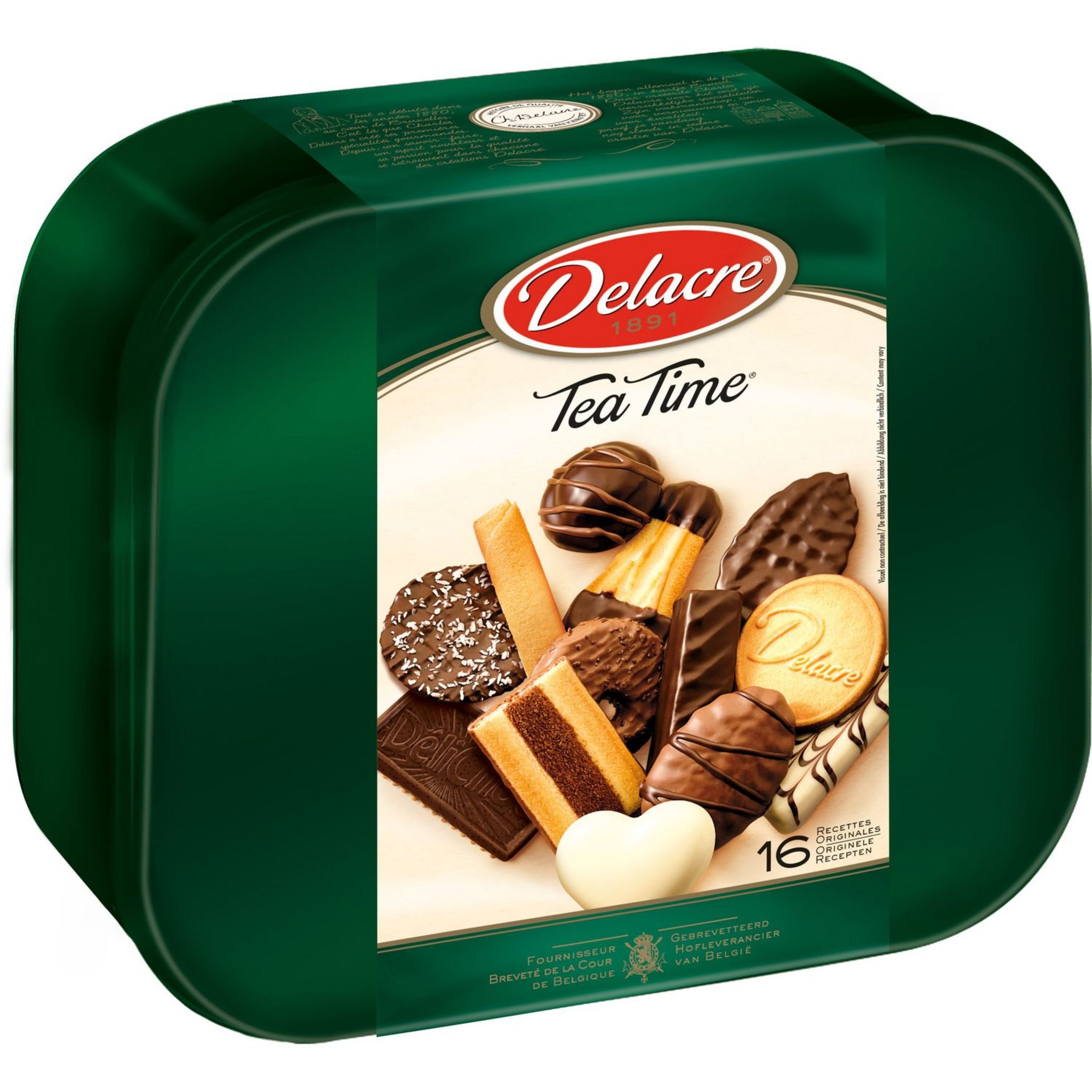 DELACRE Tea Time assortiment de biscuits fins 1kg – épicerie les 3