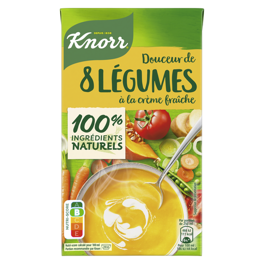 KNORR Soupe douceur de 8 légumes à la crème fraîche 0,3l