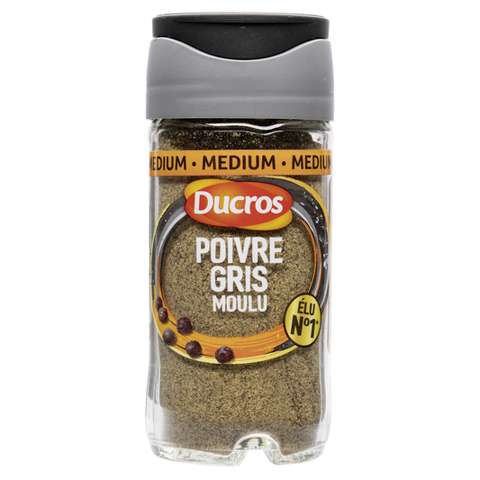 DUCROS FL.POIVRE GRIS MOULU 36 G - épicerie les 3 gourmets epices