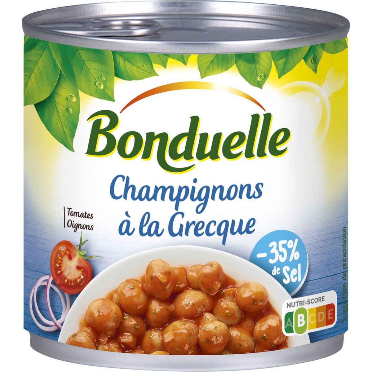 Bonduelle champignon a la grecque 400 g - épicerie les 3 gourmets CONDIMENTS & SAUCES