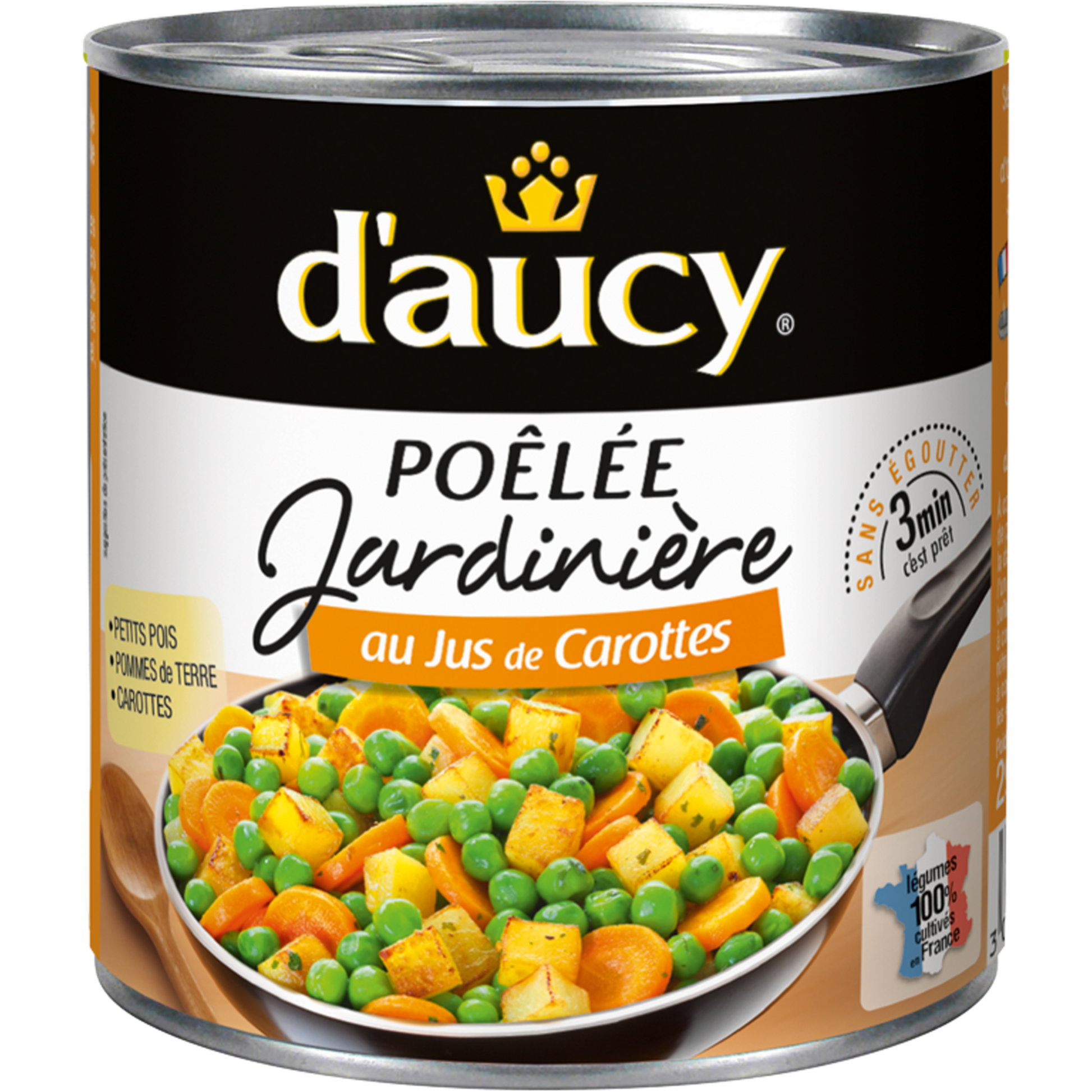 D'AUCY La poêlée jardinière 290g - épicerie les 3 gourmets CONDIMENTS & SAUCES